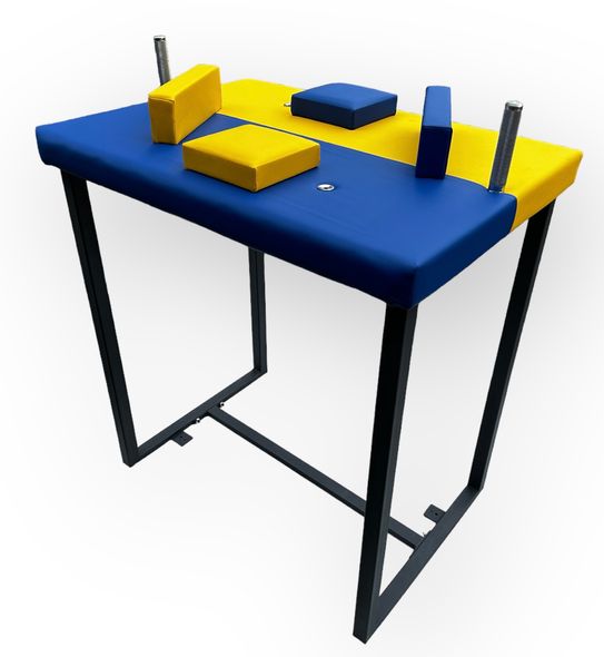 Стол для армрестлинга Троян (желто-синий)   - 1