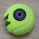 Tennis ball with sleeve for tennis simulators